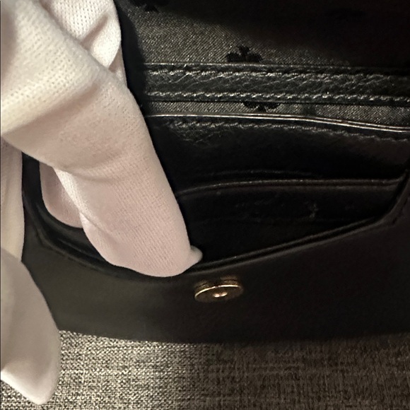 Kate Spade Charcoal Leather Crossbody Bag - Picture 8 of 10